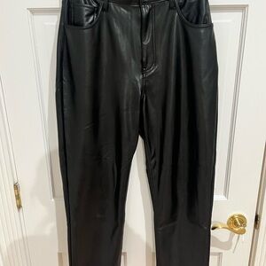 A&F Vegan Leather Pants